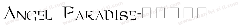 Angel Paradise字体转换